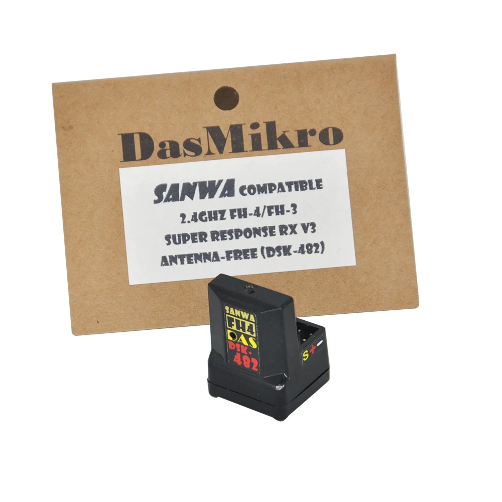 Receptor Compatible DSK-482 V3 Sanwa FH3 FH4 2,4G FHSS-3 FHSS-4 receptor de superficie de 4 canales para carreras de control remoto - imagen 3