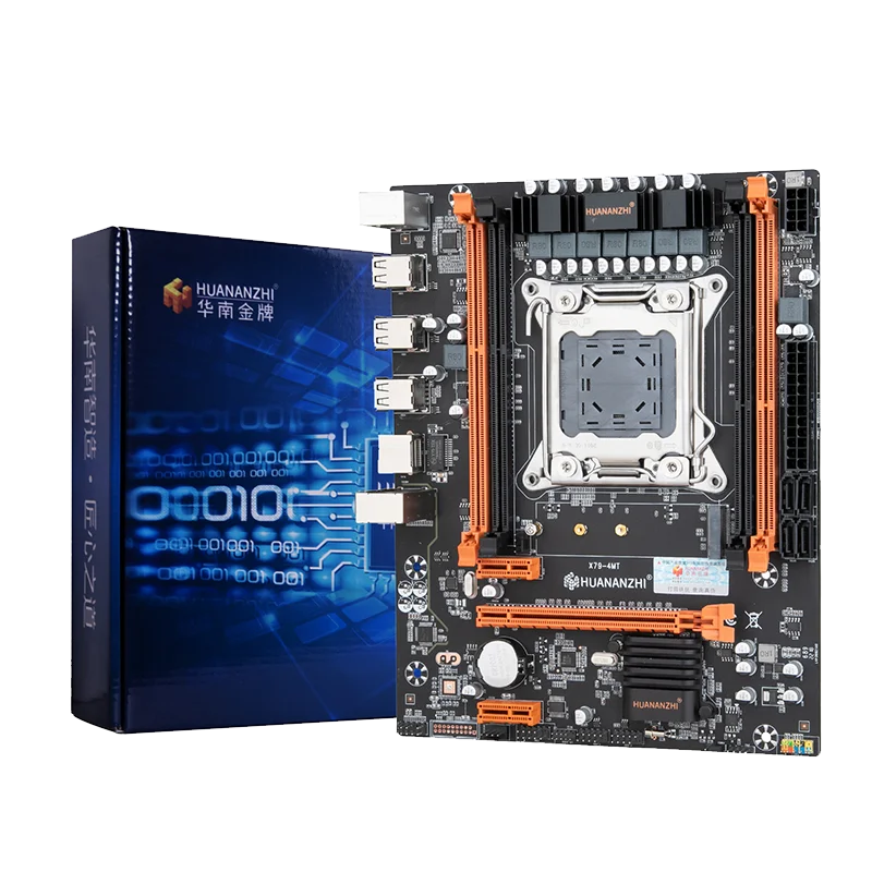 HUANANZHI-placa base X79 4MT LGA 2011 XEON X79, compatible con Intel E5 2620 2640 2650 2680 V1 V2 REG ECC DDR3, Memoria nvme, 2690 - imagen 3