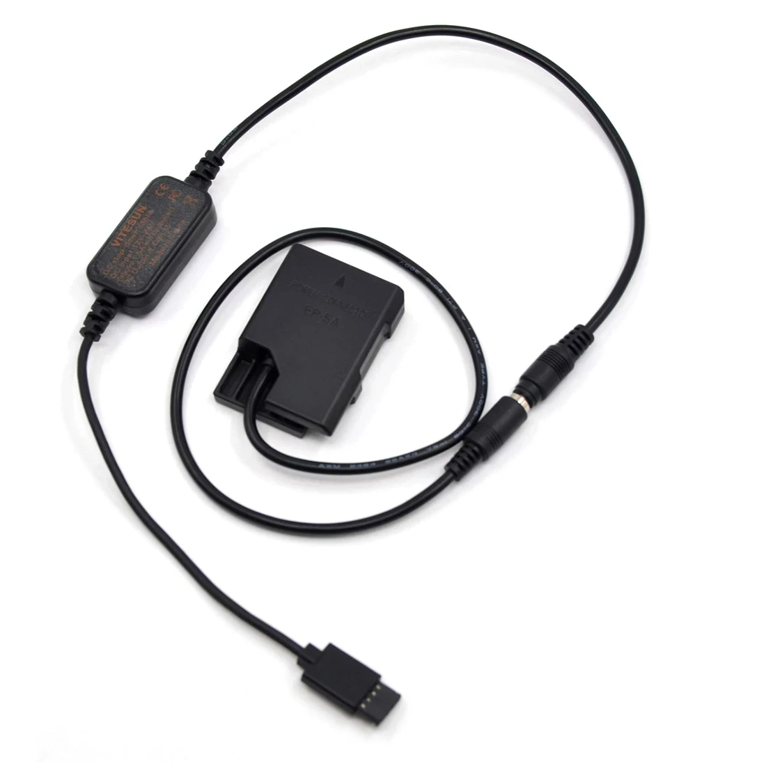 DJI Ronin-S al Cable adaptador de alimentación + EP-5A EN-EL14 batería falsa para Nikon P7000 P7800 D5500 D5600 D3300 D5100 D5300 D7800 - imagen 2