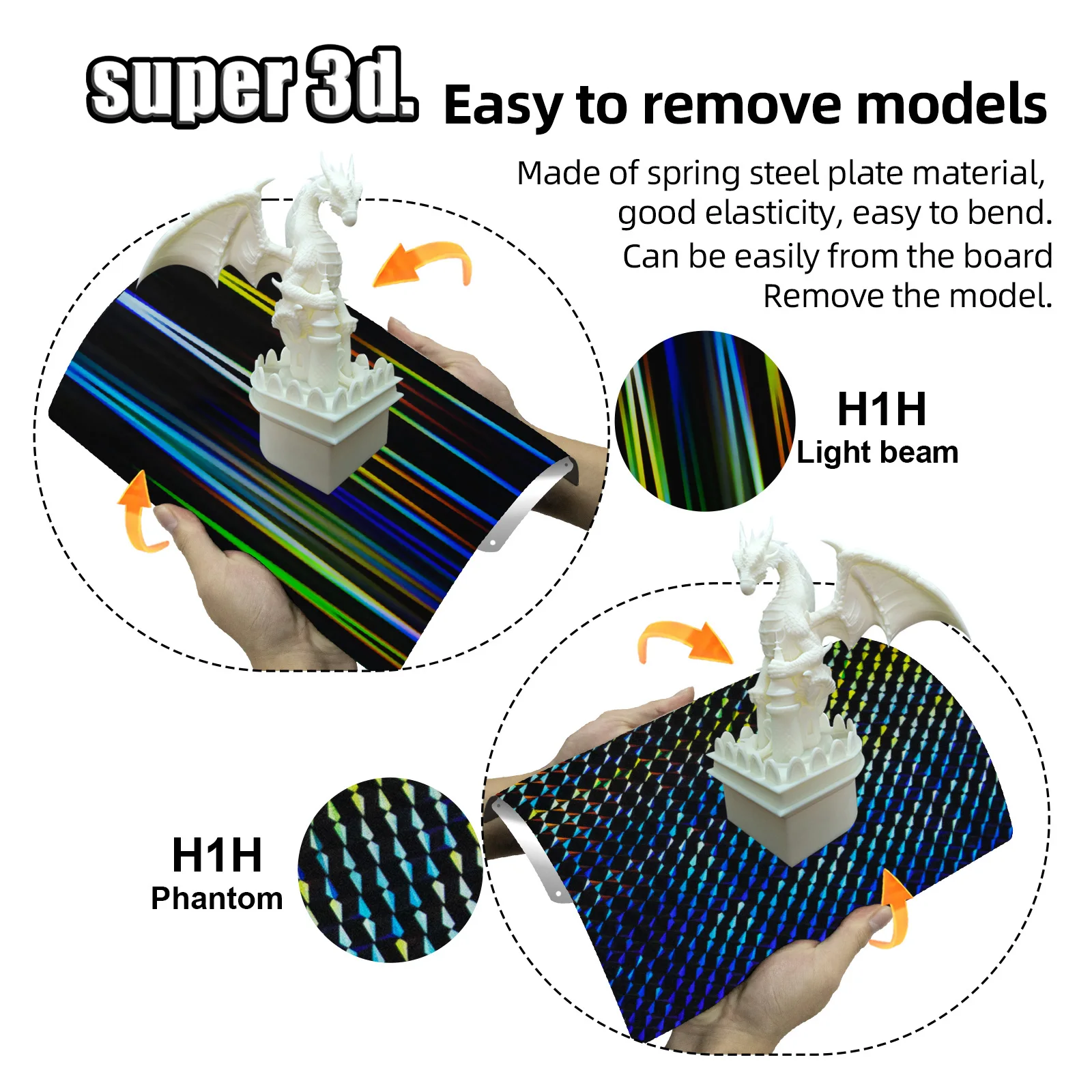 Placa de construcción PEI PEO 220x220, cama magnética, cama térmica Anycubic, placa de carbono suave de doble cara para mascotas, hoja de acero para resorte, pieza de impresora 3D - imagen 5