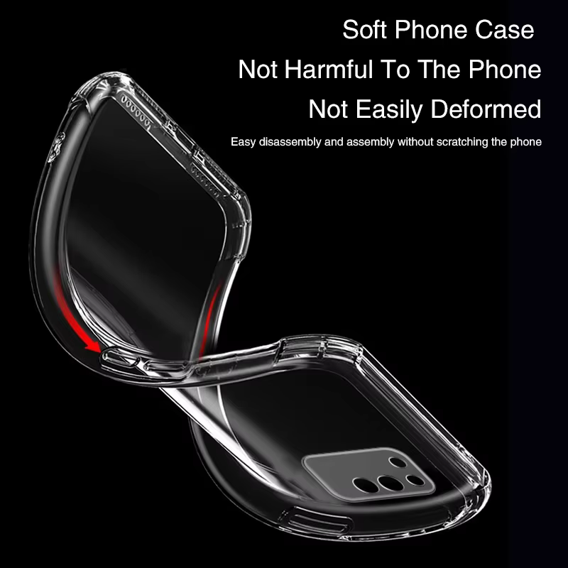 Funda de teléfono móvil transparente para Honor X10 Max X10Max 5G, Airbag, antigolpes, simplicidad, silicona, lente suave, cubiertas traseras protectoras - imagen 5