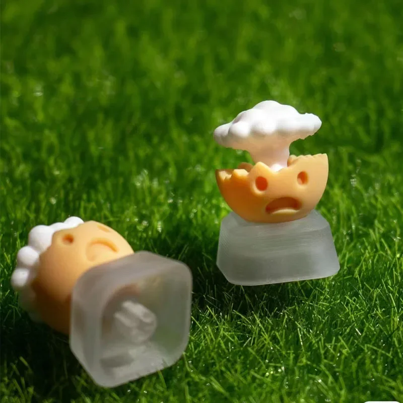 Tecla transparente de nube de setas, tapa de llave mecánica creativa y bonita para juego DIY, tapa de tecla divertida personalizada transparente Cherry MX - imagen 3