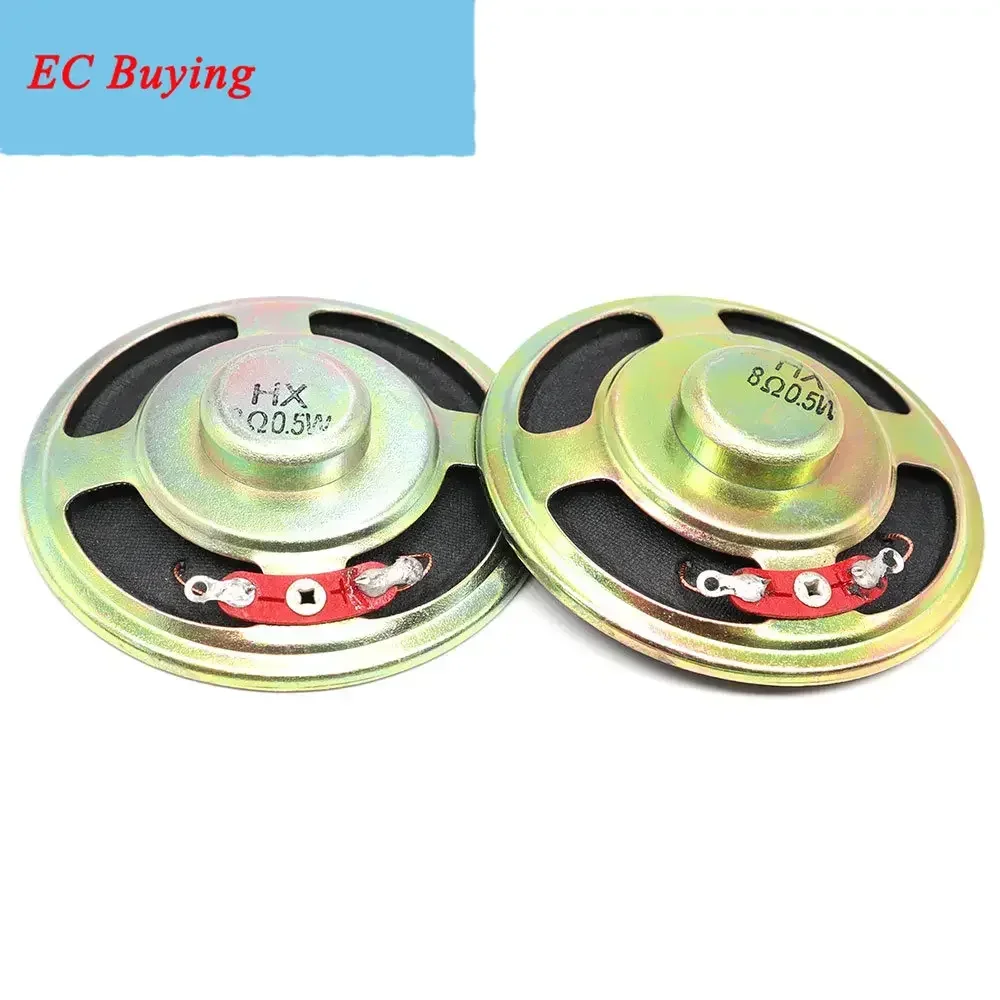 2 unids/lote nuevo altavoz ultrafino 8 Ohm 0,5 vatios 1W 8R altavoz de cono de papel diámetro 50MM 57MM 5,0CM 5,7 CM 8ohm 0,5 W - imagen 4