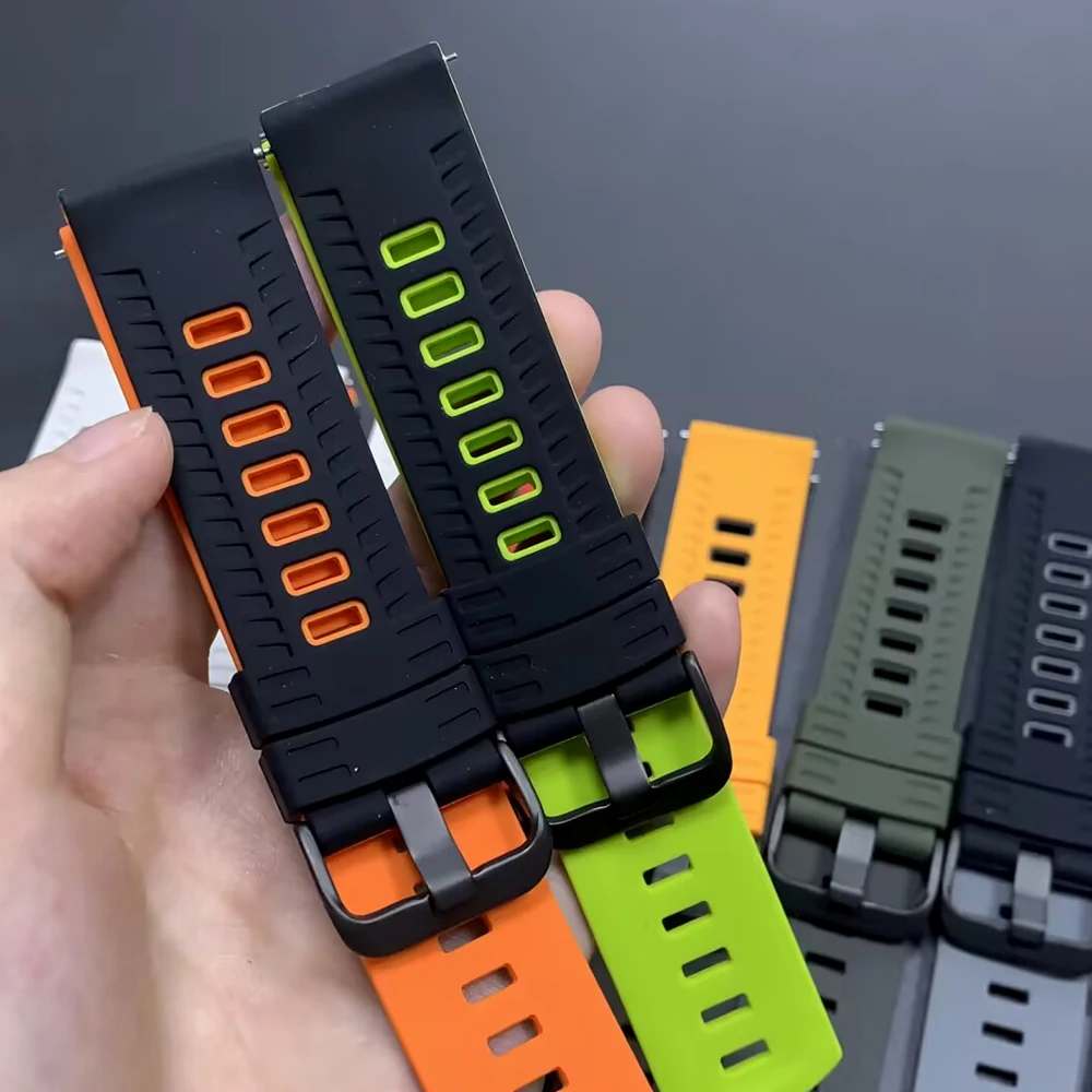 Correas de silicona para reloj Huawei GT6 GT6 Pro, pulsera suave de 46mm para Huawei Watch 5 4 Pro GT 3 2 Pro, Correa deportiva de 46mm - imagen 4