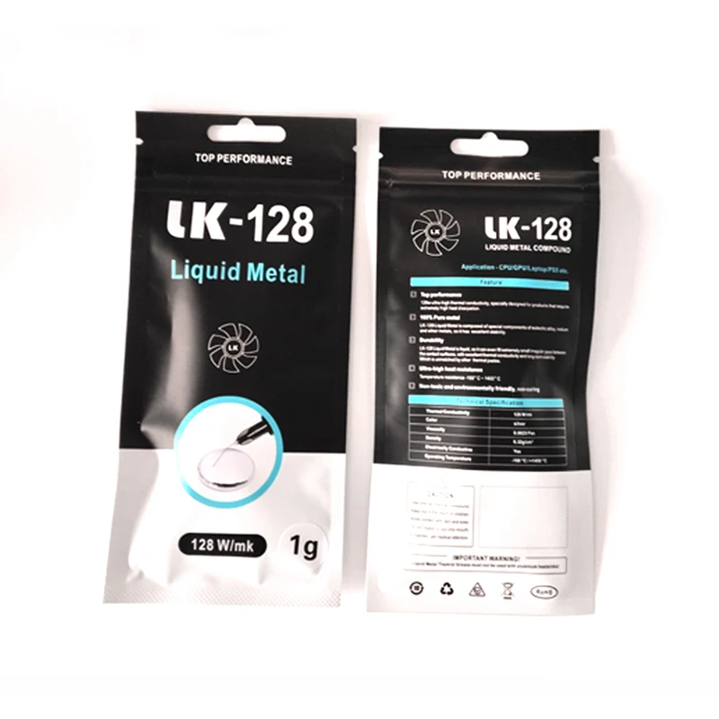 Grasa térmica de Metal líquido LK-128 Pro 128W/m-k para PS5/portátil/ordenador CPU GPU disipador térmico refrigeración MOD parte, paquete de agujas de 1g/3g - imagen 4