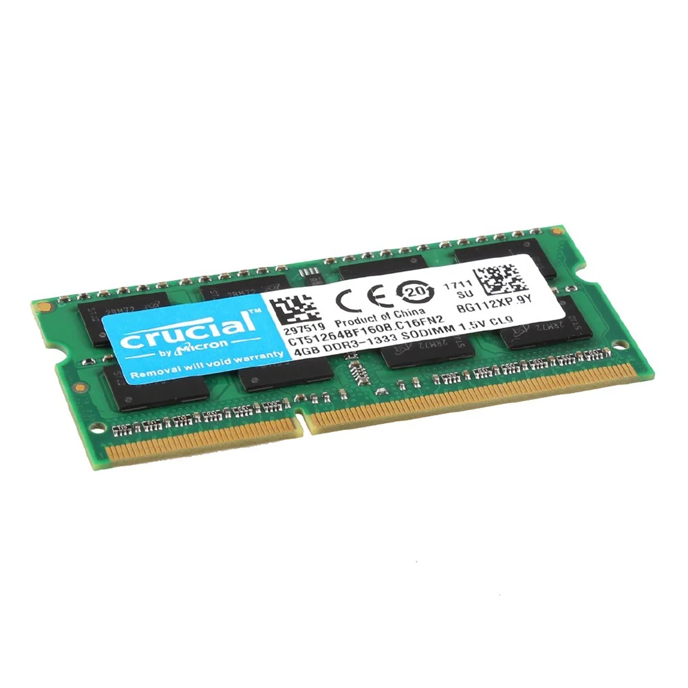 Memoria portátil CRUCIAL SODIMM RAM DDR2 DDR3L 667Mhz 800MHz 1333MHz 1600MHz 1866MHz SODIMM Ram 1,35 V 1,8 V 2GB 4GB 8GB para ordenador portátil - imagen 5