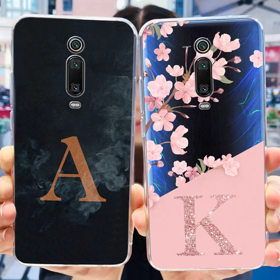 Funda transparente de silicona TPU para Xiaomi Mi 9T Pro, carcasa con letras bonitas, parachoques, Redmi K20 Pro - imagen 2