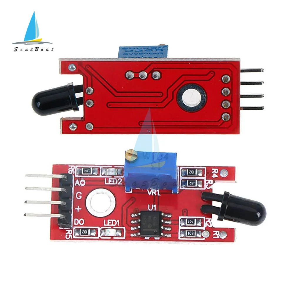 Módulo Detector de temperatura para Arduino, Sensor IR de llama de 4 pines, KY-026