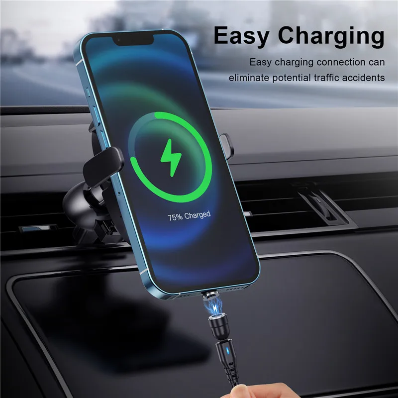 Cable Magnético USB-C 5A Carga Rápida 360° iPhone Samsung Xiaomi - imagen 4