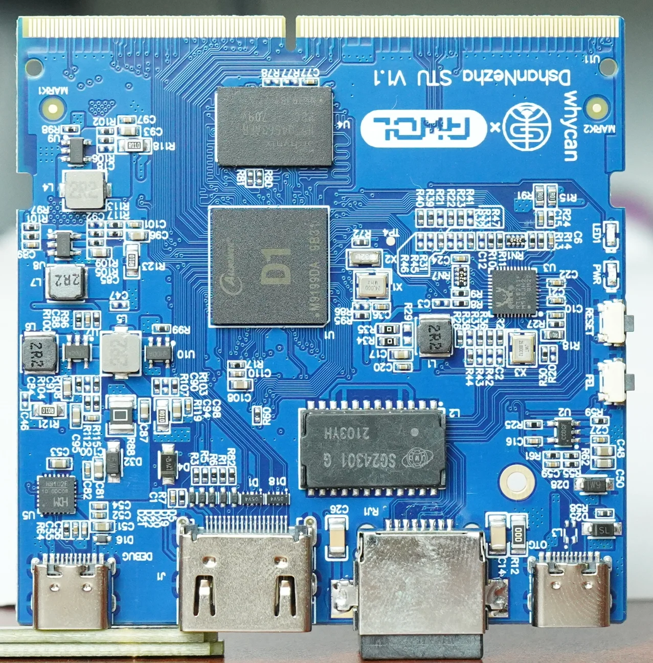 DongshanNezhaSTU RISCV64 Allwinner D1-H Placa Nezha 512MBDDR Red HDMI Gbit Weidongshan