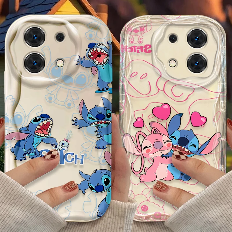 Funda de punto de dibujos animados de Disney para Xiaomi Redmi Note 14 13 12 11 10 Pro Plus 5G 9 14C 13C 4G 12C 10C 10S funda suave de silicona