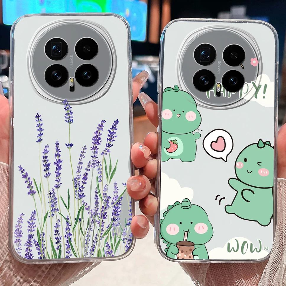 Para Honor Magic8 Pro funda de teléfono encantador viñetas de animales suave TPU transparente funda de silicona para Honor Magic 8Pro carcasa ligera - imagen 4