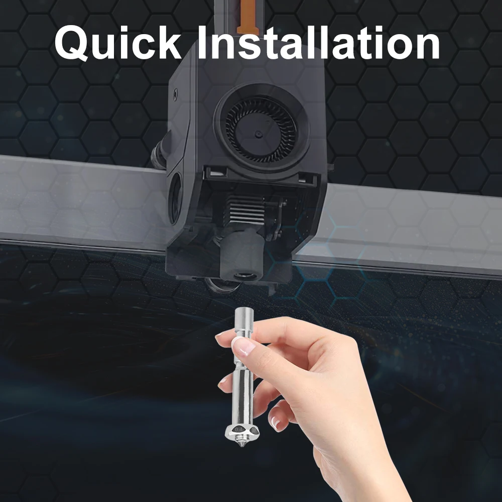 Kit Hotend para Anycubic Kobra 3 Max, boquilla bimetálica integrada de acero endurecido, componente de calefacción de cerámica, reemplazo de impresora 3D - imagen 4