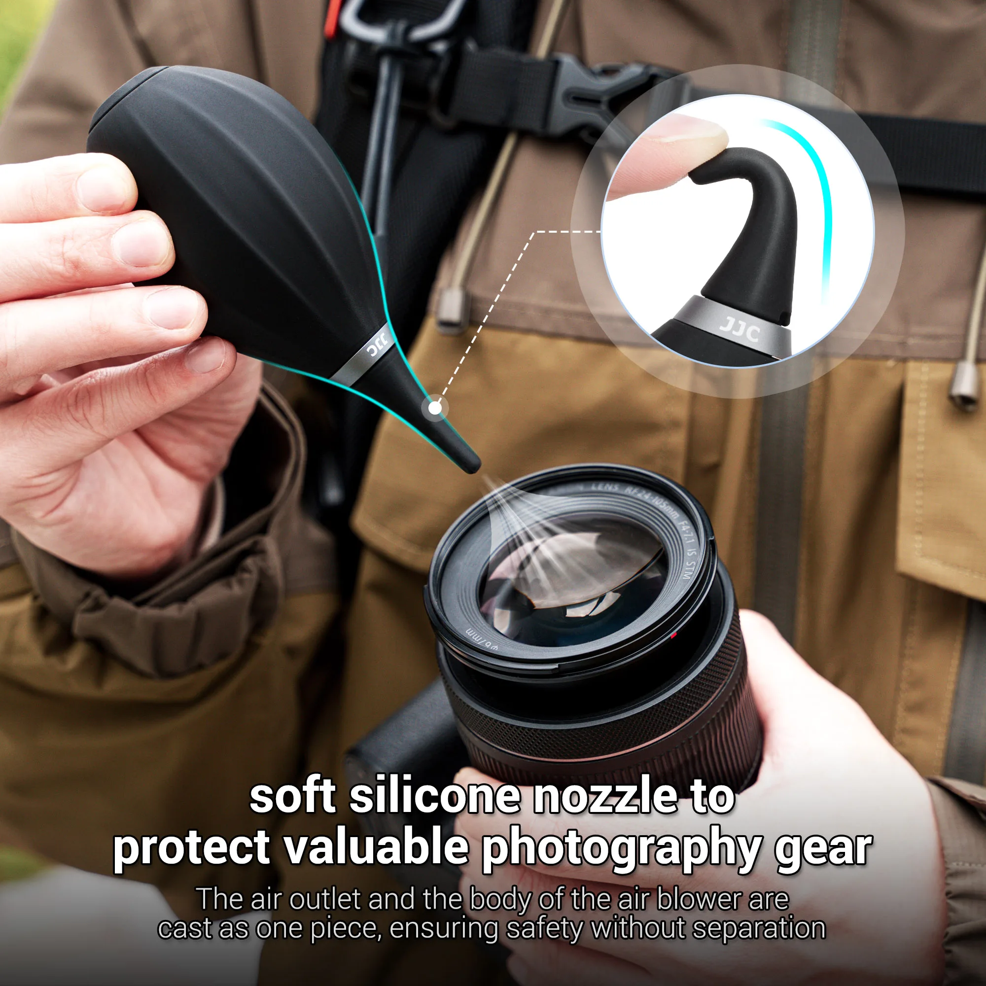 JJC-soplador de silicona de punta suave, súper soplador de aire, bomba Blaster, limpiador de polvo, Bombilla, Sensor de lente SLR Digital, filtros de pantallas LCD - imagen 5
