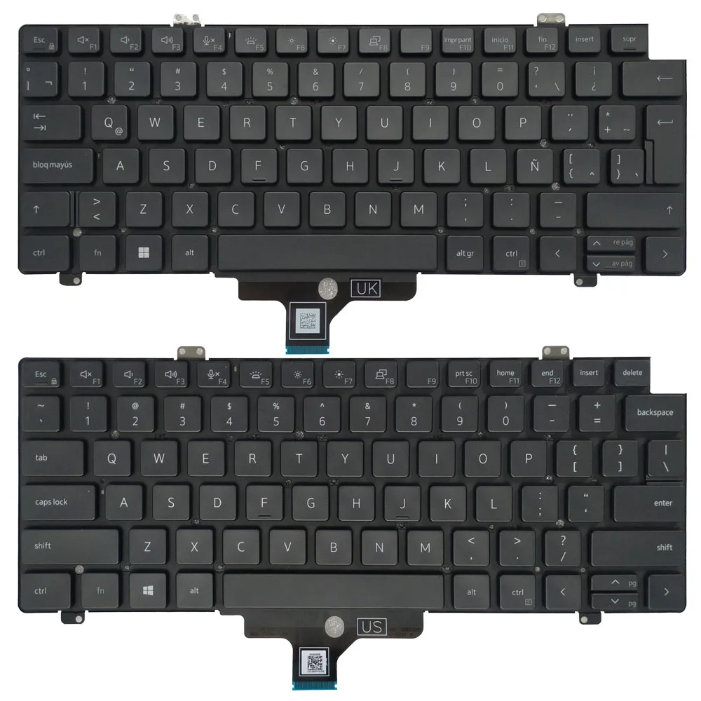 Nuevo teclado latino/estadounidense/español/Reino Unido para DELL Latitude 5420 5421 7420 7520 7521 2 en 1 (Año 2021) 0CW3R5 SN2006B SG-A2750-XUA