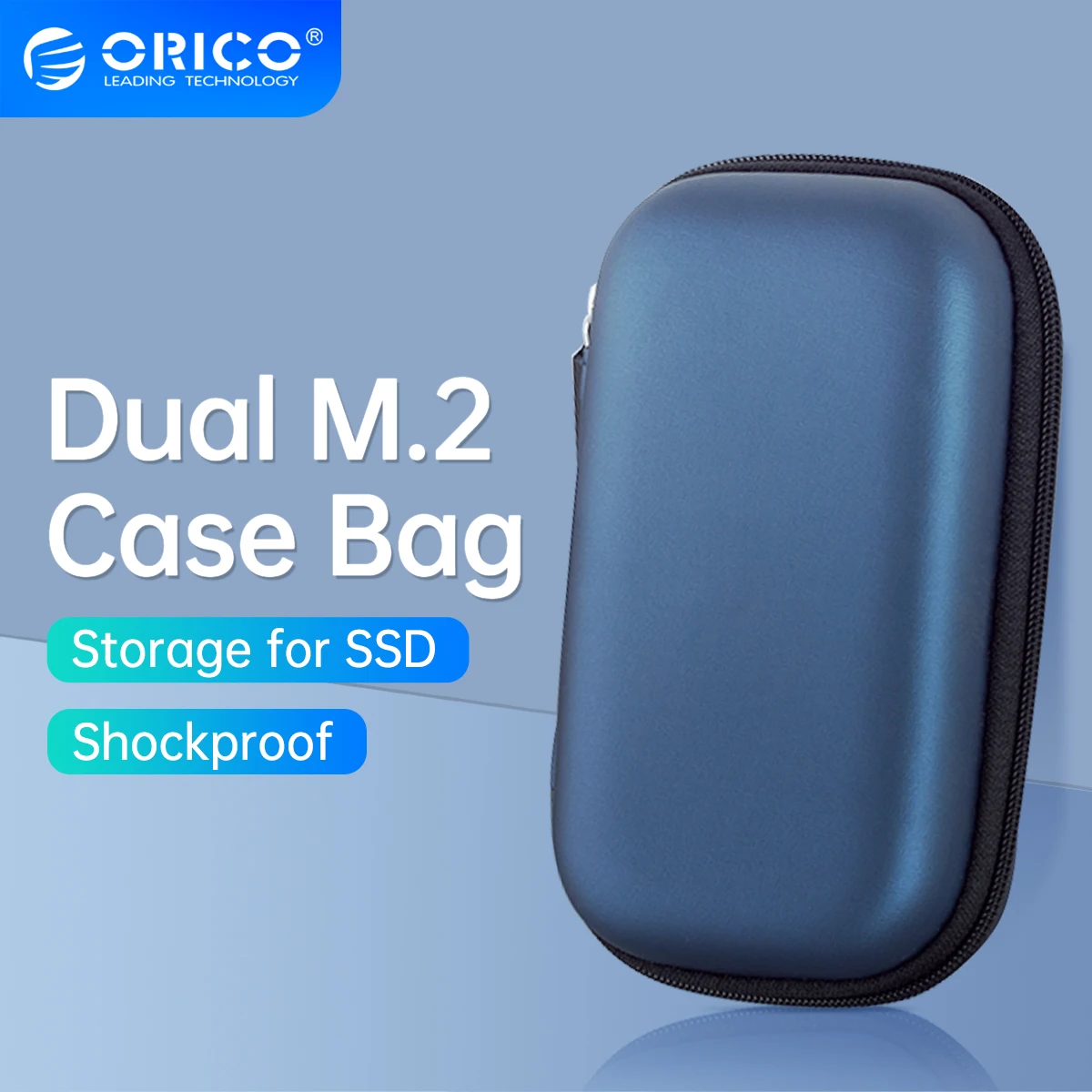 ORICO-disco duro M.2 EVA portátil, bolsa de protección de almacenamiento para M2 SSD, Csae, auriculares, línea de datos, unidad Flash USB, PSSD
