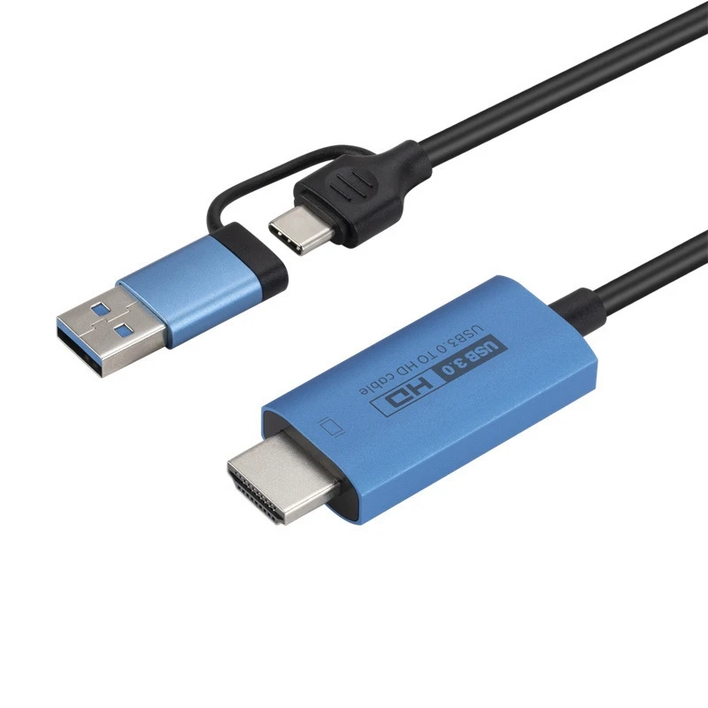 Cable adaptador para teléfono a TV, tipo C/micro-usb a HDMI, adaptador Compatible con USB a HDMI, Cable de conversión de plástico, 1 pieza - imagen 3