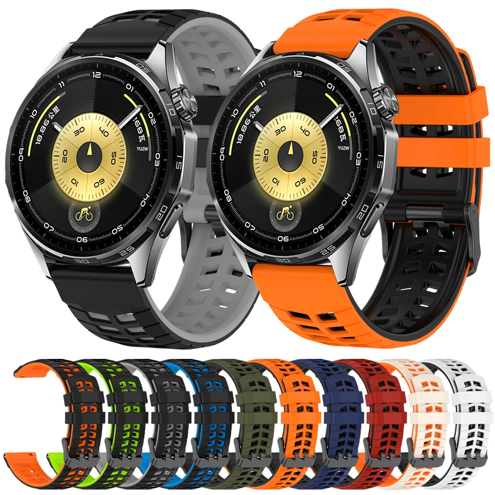 Correa de silicona de 22mm para Huawei Watch GT 6 Pro 46mm GT 5 4 3 2 Pro 46mm Correa para Huawei Watch 5 4 Pro correas de reloj - imagen 2