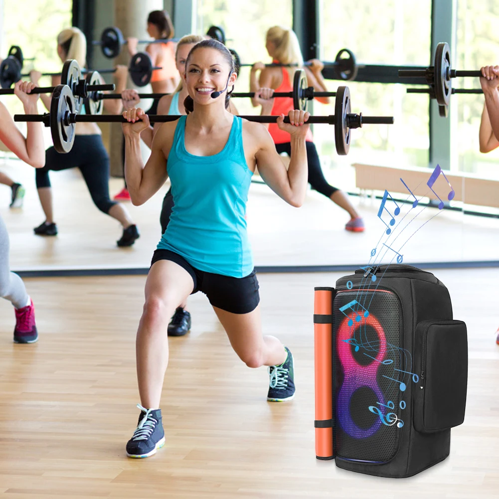 Cubierta antipolvo para altavoz, resistente al agua, portátil, funda antipolvo con cierre de cremallera, funda protectora acolchada para altavoz JBL PARTYBOX 110/12 - imagen 4