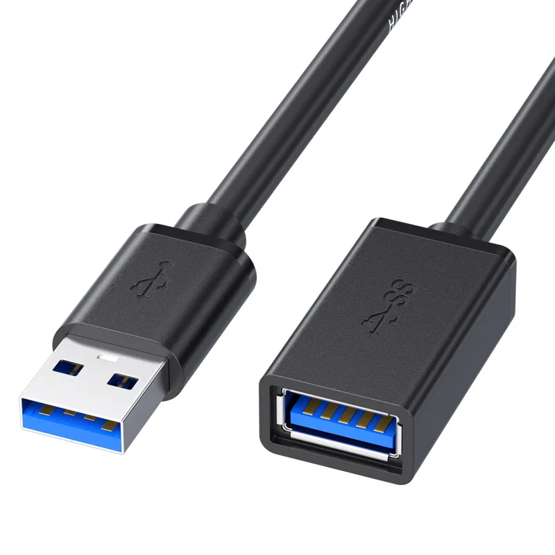 Cable de extensión USB de 0,5/1/2/3/5 M, Cable de datos 3,0 para ordenador portátil, TV, SSD, USB 3,0, conector de impresora para cámara de ordenador macho a hembra