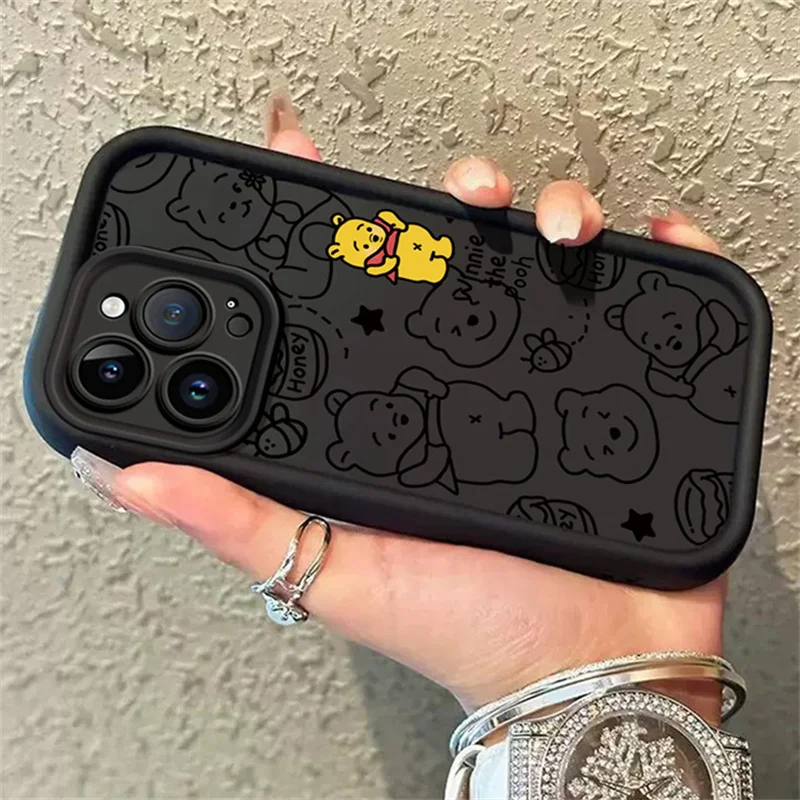 Disney Winnie Pooh funda de teléfono suave de TPU para Xiaomi Redmi Note 12 11 Pro Plus 5G Turbo 11S 10S 10 9 12C 10A 10C 9A 9C 9T A1 A2 - imagen 5