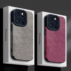Funda iPhone 15 Pro Max Antigolpes Cuero Mate Cámara