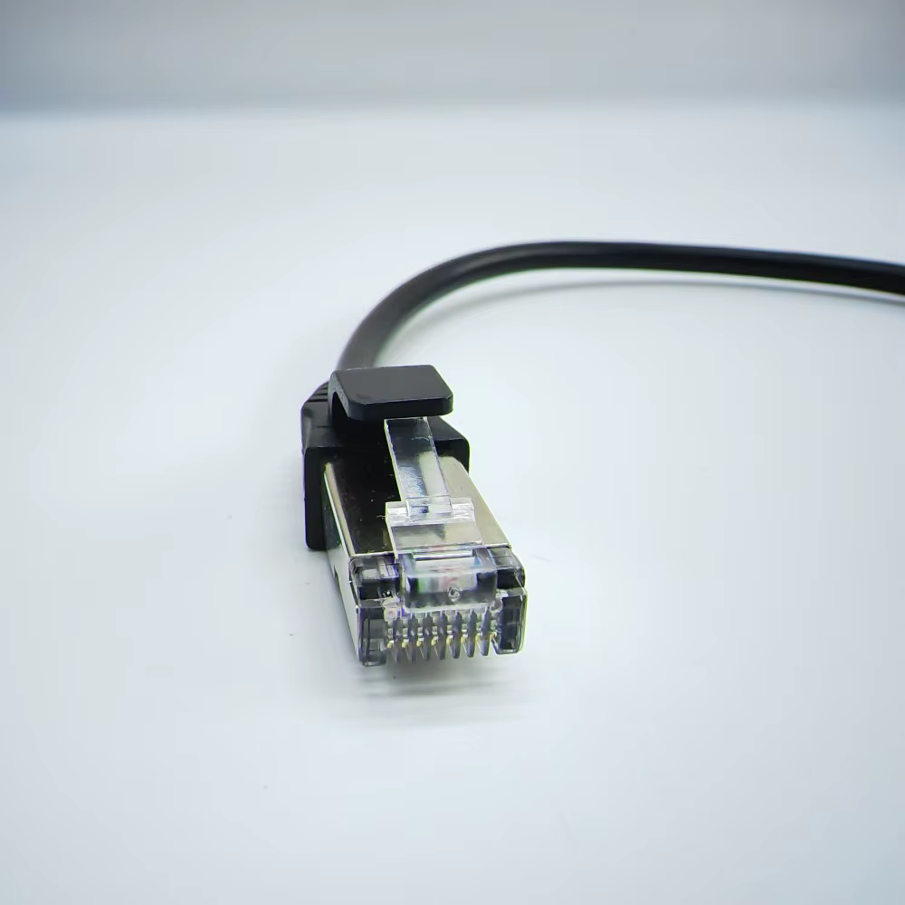 Cable extensión Ethernet RJ45 Cat5 macho hembra 30 cm montaje panel - imagen 2
