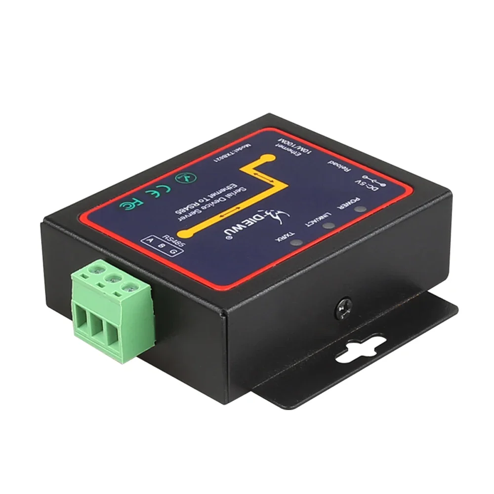 Servidor de dispositivo serie industrial RS485 a Ethernet TCP/IP LAN Convertidor 485 a adaptador RJ45 - imagen 2