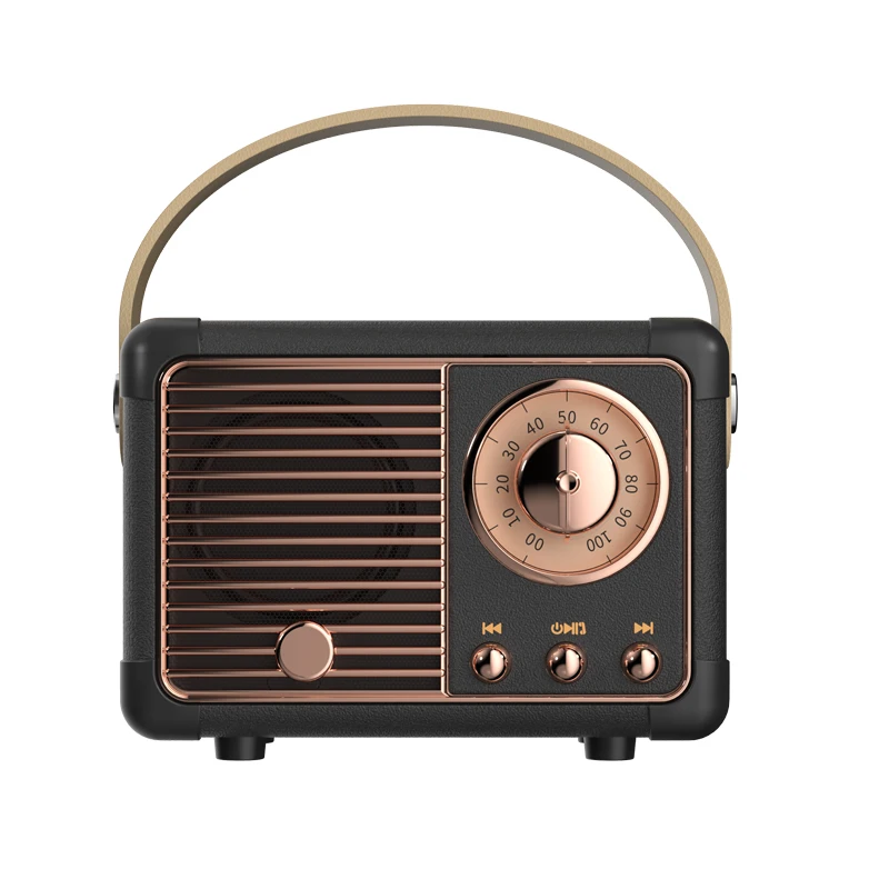Altavoz Bluetooth Retro HM11, reproductor de música Retro clásico, sonido estéreo, decoración portátil, Mini altavoces, reproductor de música de viaje - imagen 5