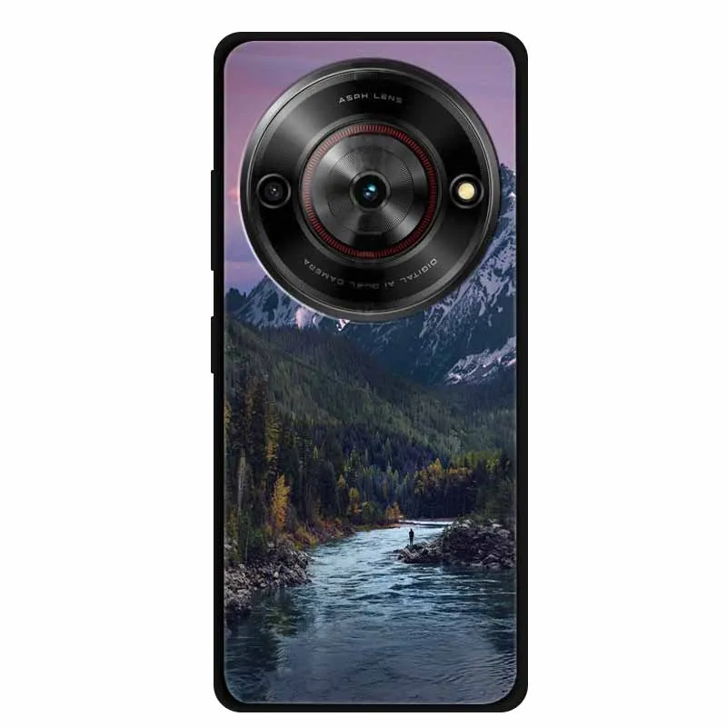 Para ZTE Blade A75 5G funda Original de silicona suave TPU fundas de teléfono contraportada para ZTE Z2357N paisaje protección a prueba de golpes etui - imagen 5