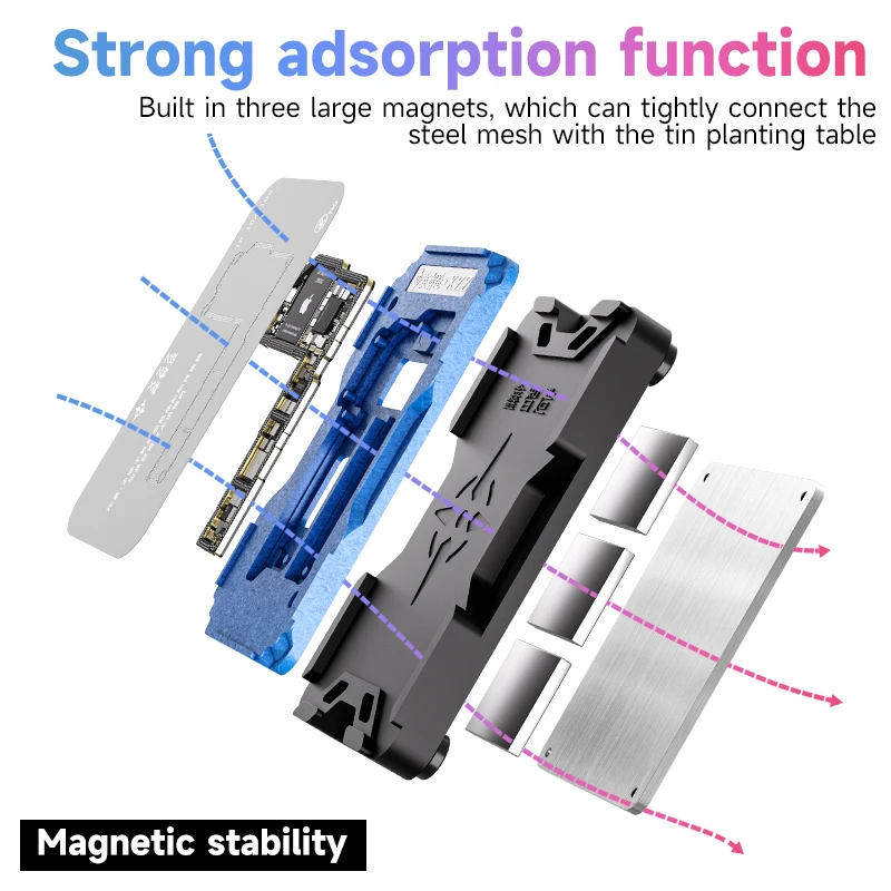 Estación de soldadura de capa media magnética fuerte serie XZZ TR para IPhone serie X-15, herramienta de estación de soldadura de posicionamiento preciso - imagen 3