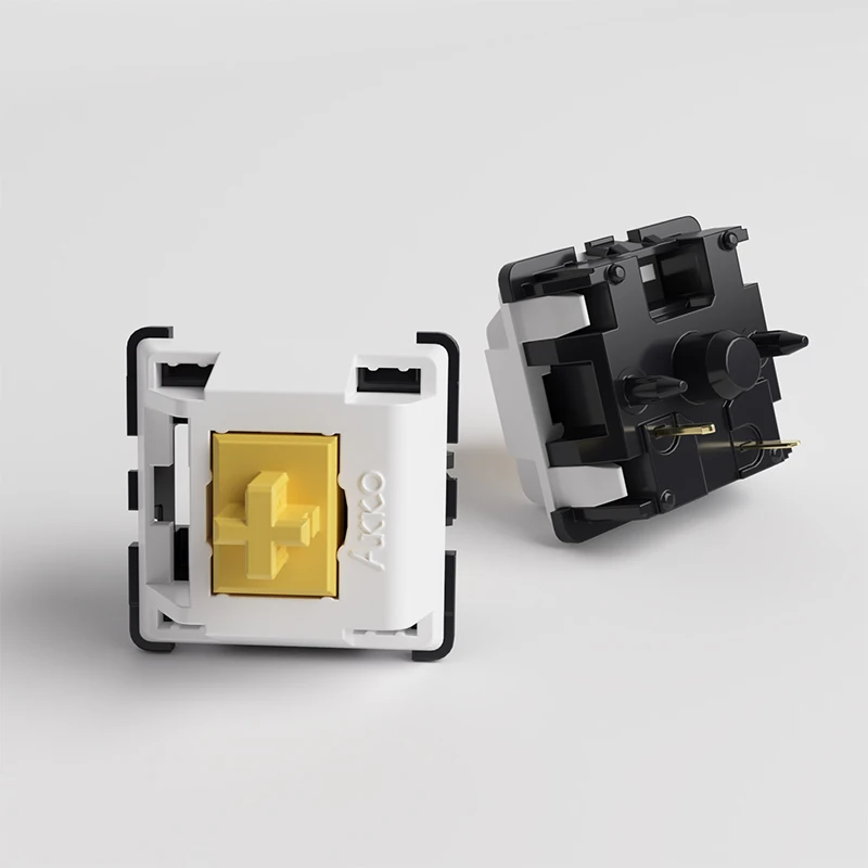 Akko Penguin Switch 5 pines 50 ± 5gf Interruptor silencioso táctil compatible con teclado mecánico MX (45 piezas) - imagen 5