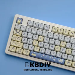 KBDiy Blue Meow – Teclas PBT para Teclado Mecánico ISO 7U