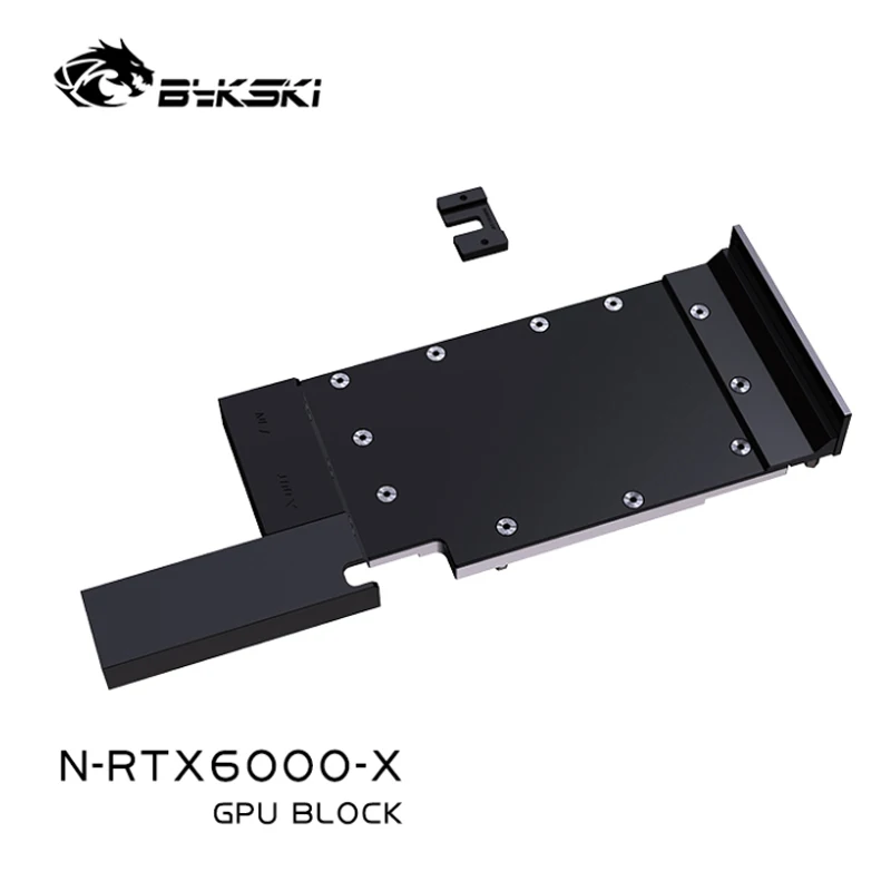 Bykski GPU bloque de agua para tarjeta de vídeo NVIDIA RTX 6000 Ada/proceso de cobre rojo cromado radiador totalmente metálico N-RTX6000-X