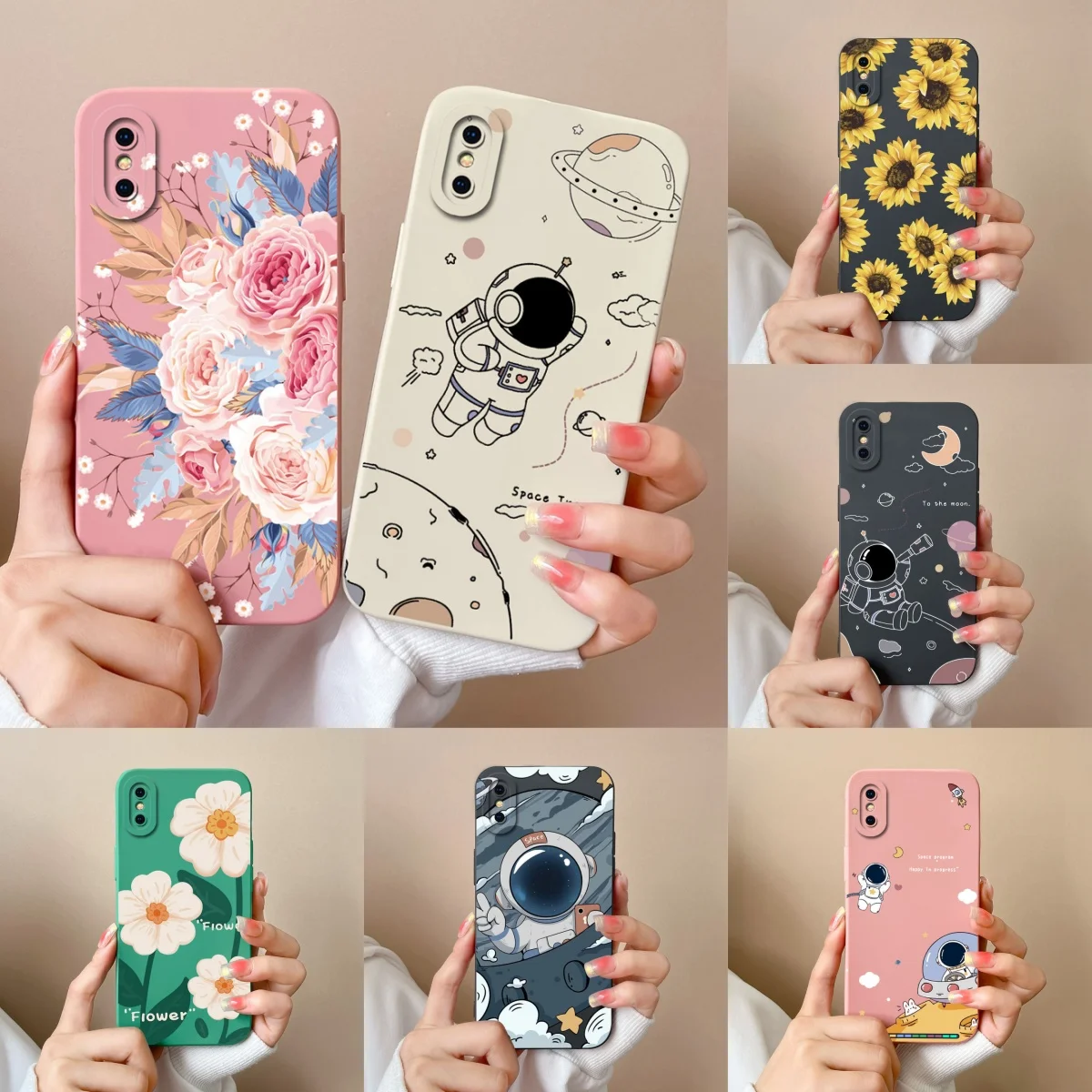 Funda para iPhone X XR XS Max, bonita Funda protectora de lente de cámara de silicona líquida suave, Funda trasera para Apple iPhoneX X S Max