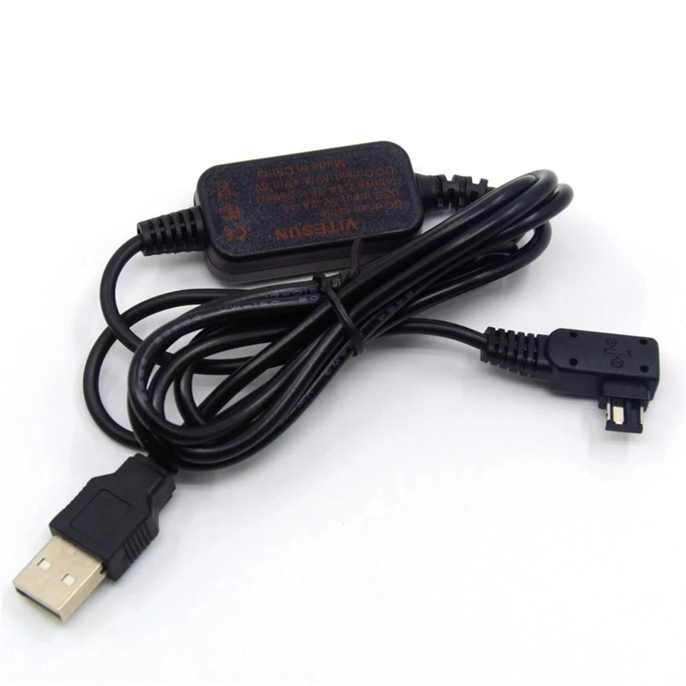 Cargador de Banco de energía DSLR, AC-PW10AM de Cable USB de 8V para Sony A77, A99, A100, A200, A290, A350, A380, A390, A450, A550, A700, A850, A900, Nex-VG10 - imagen 4