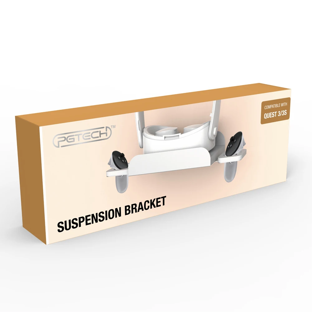 Soporte VR estable de acero para montaje en pared VR, 2 vías de almacenamiento, auriculares y controladores, soporte de escritorio, ahorro de espacio para Meta Quest 3S/Quest 3 - imagen 5