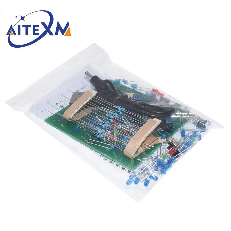 1 Juego de campanas oscilantes de laboratorio, Campana de viento oscilante, Kit electrónico divertido DIY, campana de viento de 95 LED, Kit de aprendizaje de 5V y 9V para Arduino - imagen 4