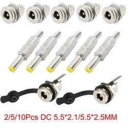 Conector macho alimentación CC DC099 5,5 x 2,1/2,5 mm