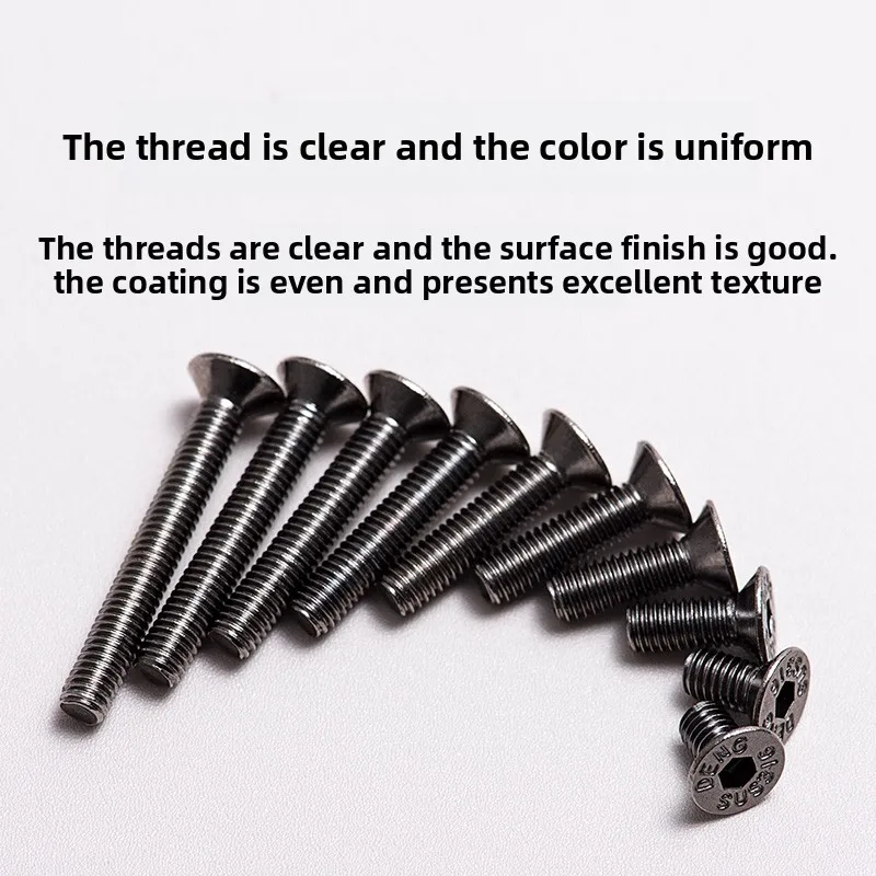 20 piezas tornillos de embellecimiento de caja de PC M3 de 6MM y 8MM, tornillo extendido de cabeza plana de alta resistencia de acero inoxidable 316, perno de diente completo M3 * 6 - imagen 2