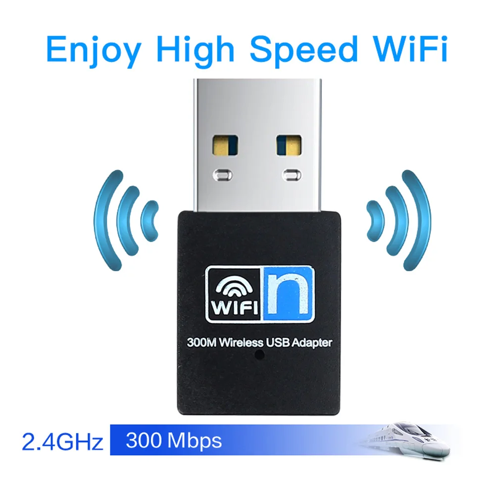Adaptador Wifi USB de 300M Mini USB2.0 WLAN Dongle inalámbrico 2,4 GHz 802,11 n/g/b tarjeta de red inalámbrica para sistemas Windows - imagen 3