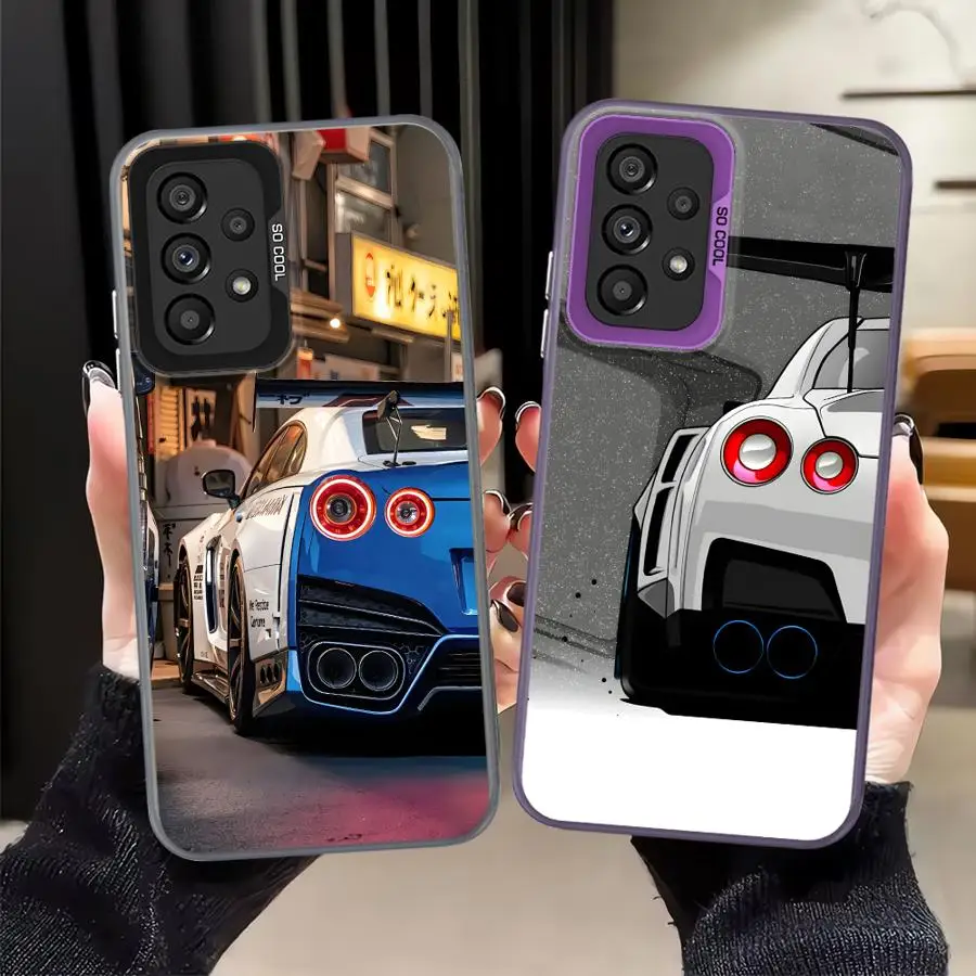 Funda trasera para teléfono Samsung Galaxy A24 A25 A17 A20s A11 A12 A36 A35 A32 A34 A26 A31 A15 A16 A13 A14 A21s A23 coche de dibujos animados