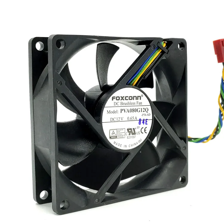 PVA080G12Q Ventilador de 80 mm para FOXCONN 8025 12 V 0.65A PWM Ventilador de CPU 80x80x25 mm Control de alto flujo de aire - imagen 3