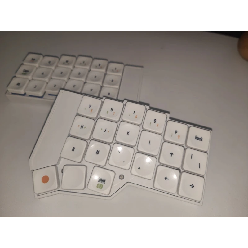 Corne-teclado dividido de perfil bajo, inalámbrico, Bluetooth, modo Dual, personalizado, RGB, intercambio en caliente, ZMK, para videojuegos y oficina - imagen 4