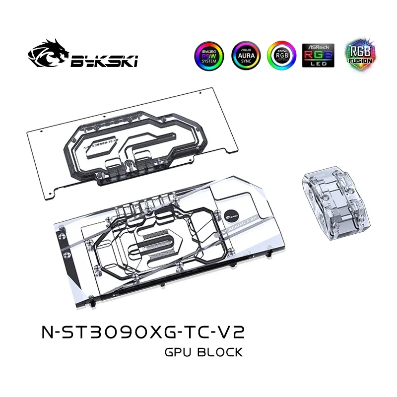 Bykski-Bloque de placa trasera activa para Zotac RTX 3080 3090, N-ST3090XG-TC,GPU, Gaming OC/AMP Extreme/Trinity OC/AMP Holo, tarjetas de vídeo - imagen 4