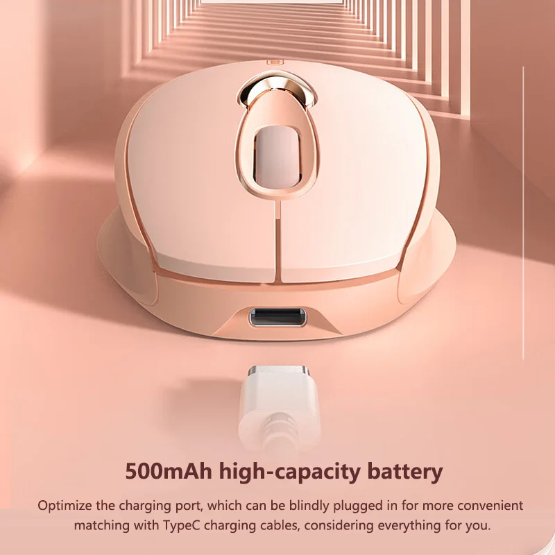 Ratón inalámbrico recargable Inphic M8, ergonómico, silencioso, para oficina, adecuado para ordenadores portátiles y de escritorio - imagen 5