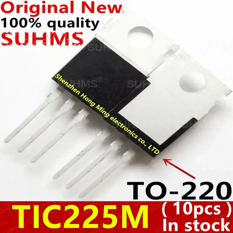 (10 piezas) 100% nuevo TIC225M TO-220 Chipset