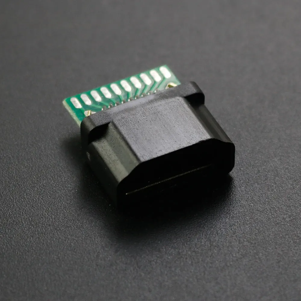 Piezas HDMI A con placa de revestimiento PCB maestro, sellos de cables de unión, Conector de enchufe HD, prueba de asiento hembra, chapado en oro - imagen 4