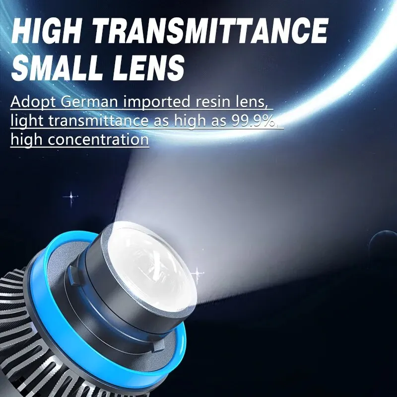 Carshark-proyector de luz Led antiniebla para coche, bombilla halógena de repuesto, H8, H9, H11, 9005, Hb3, 6000K, Mini Canbus 9006 - imagen 2