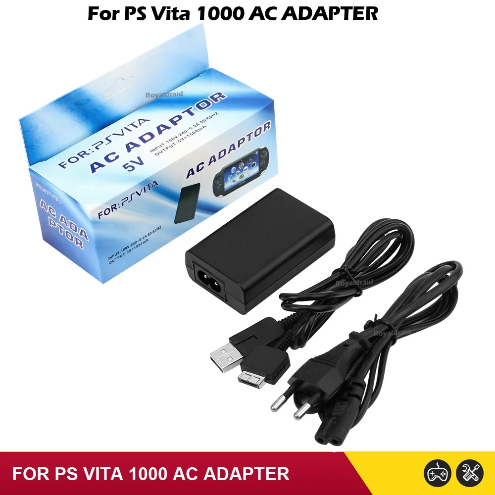 Nuevo para PS Vita 1000 5V adaptador de CA para PS Vita PSV 1000 consola de juegos fuente de alimentación para el hogar adaptador de CA adaptador de cargador Dropshipping